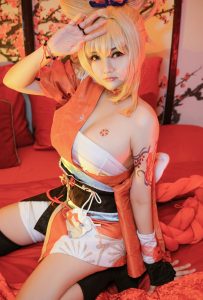 potato godzilla cosplay ass in thong 0004