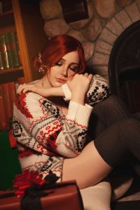 saya the fox in long socks tease 0010