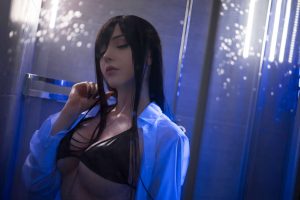 saya the fox taking a shower bikini 0006